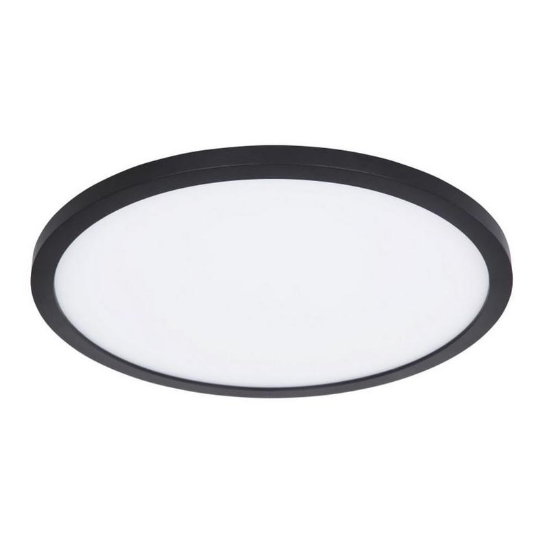 Globo - Luz de techo LED regulable para baño LED/18W/230V diá. 29,4 cm IP44 negro