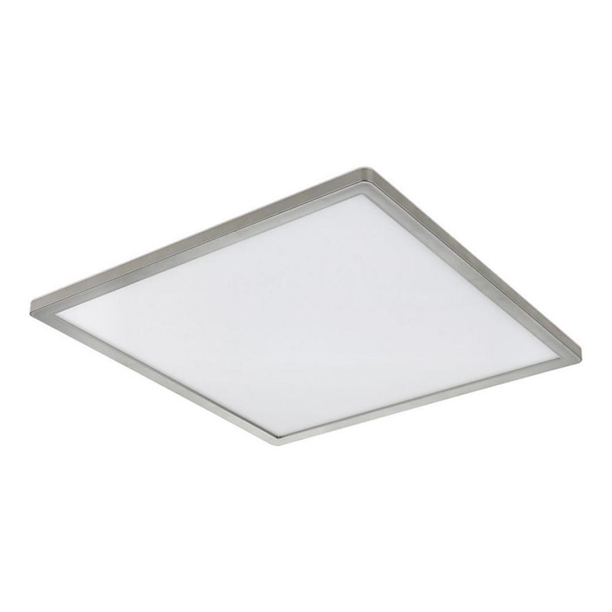 Globo - Luz de techo LED regulable para baño LED/24W/230V 42x42 cm IP44 cromo mate