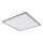 Globo - Luz de techo LED regulable para baño LED/24W/230V 42x42 cm IP44 cromo mate