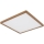 Globo - Luz de techo LED regulable para baño LED/24W/230V 42x42 cm IP44 marrón