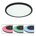 Globo - Plafón de baño LED RGB regulable LED/18W/230V 3000-6000K + control remoto IP44 negro