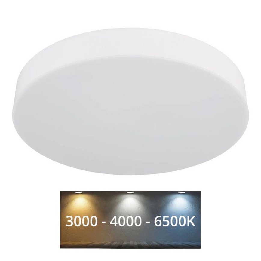 Globo - Plafón LED LED/24W/230V 3000K/4000K/6500K diá. 30 cm blanco