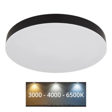 Globo - Plafón LED LED/36W/230V 3000K/4000K/6500K diá. 40 cm negro