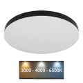 Globo - Plafón LED LED/50W/230V 3000K/4000K/6500K diá. 50 cm negro