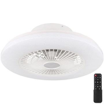 Globo - Plafón LED regulable con ventilador LED/30W/230V 3000-6500K + mando a distancia