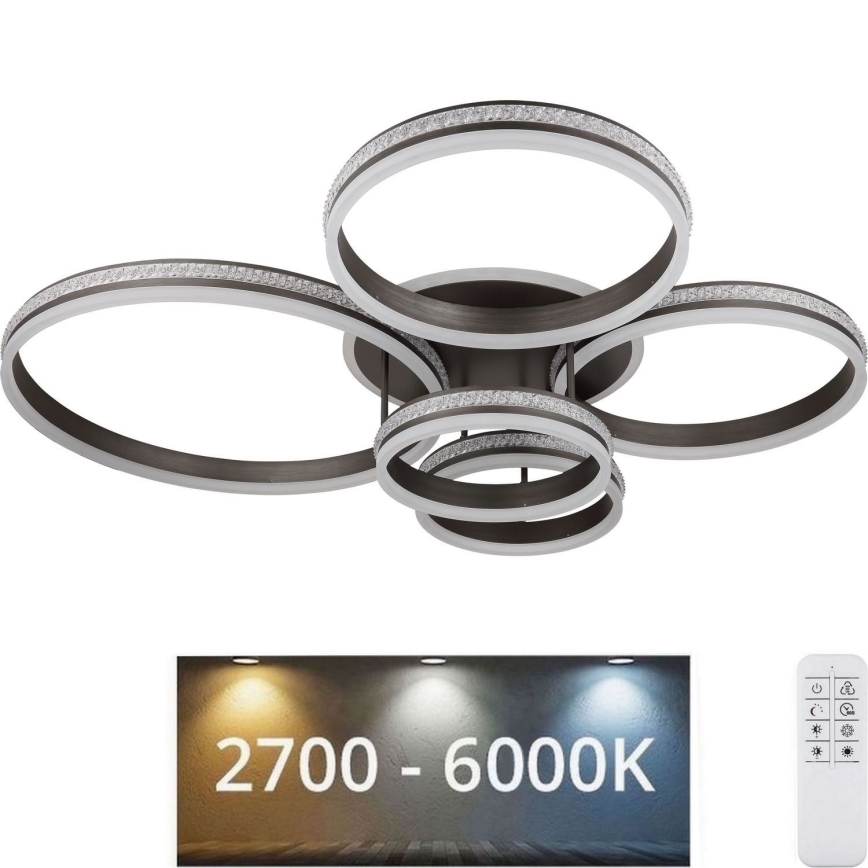 Globo - Plafón LED regulable LED/120W/230V 2700K-6000K + control remoto