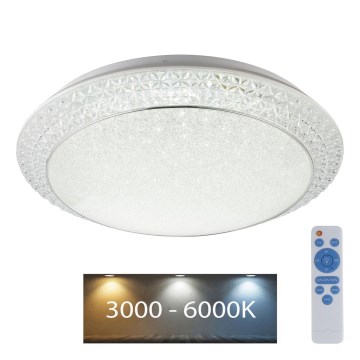 Globo - Plafón LED regulable LED/40W/230V 3000-6000K + control remoto