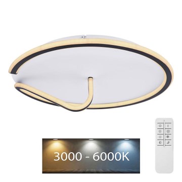 Globo - Plafón LED regulable RODAN LED/50W/230V 3000-6000K + control remoto
