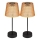 Globo - SET 2x Lámpara solar LED LED/0,06W/3V IP44 40 mAh naranja