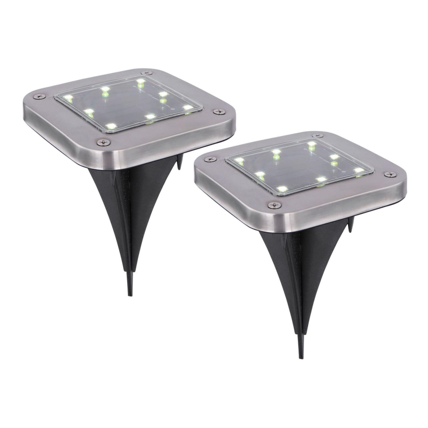 Globo - SET 2x Lámpara solar LED LED/0,8W/1,2V IP44 300 mAh