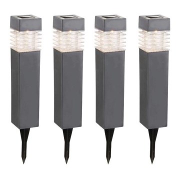 Globo - SET 4x Lámpara solar LED LED/0,06W/3,2V IP44