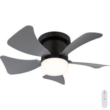Globo - Ventilador de techo LED regulable LED/10W/230V 3000-6500K gris + control remoto