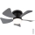 Globo - Ventilador de techo LED regulable LED/10W/230V 3000-6500K gris + control remoto