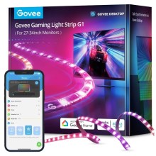 Govee - Iluminación de monitor inteligente LED RGBIC Dreamview G1 de 27-34" Wi-Fi