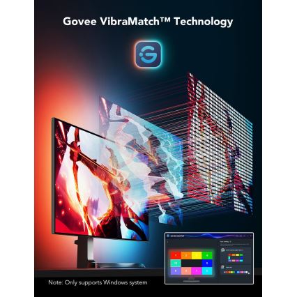 Govee - Iluminación de monitor inteligente LED RGBIC Dreamview G1 de 27-34" Wi-Fi