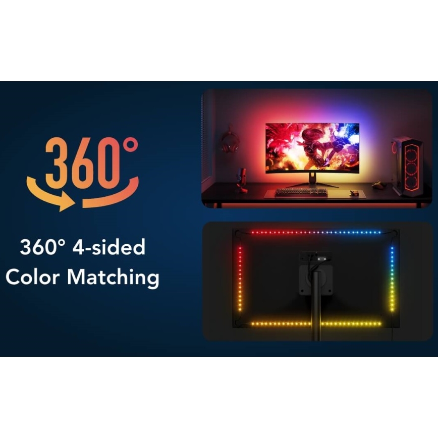 Govee - Iluminación de monitor inteligente LED RGBIC Dreamview G1 de 27-34" Wi-Fi