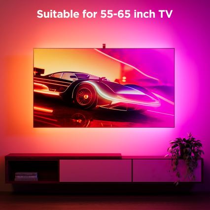 Govee - Iluminación trasera 3S Netflix TV 55-65" Iluminación LED SMART RGBICW Wi-Fi + control remoto
