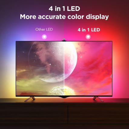 Govee - Iluminación trasera 3S Netflix TV 55-65" Iluminación LED SMART RGBICW Wi-Fi + control remoto