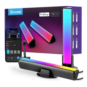 Govee - JUEGO 2x Flow PRO SMART LED TV & Gaming - RGBICWW Wi-Fi