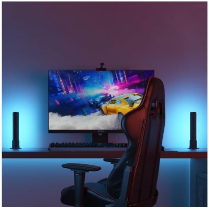 Govee - JUEGO 2x Flow PRO SMART LED TV & Gaming - RGBICWW Wi-Fi