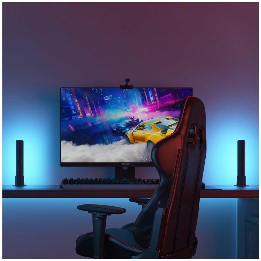 Govee - JUEGO 2x Flow PRO SMART LED TV & Gaming - RGBICWW Wi-Fi