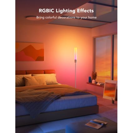 Govee - Lámpara de pie LED regulable CYLINDER SMART RGBICWW 2200-6500K