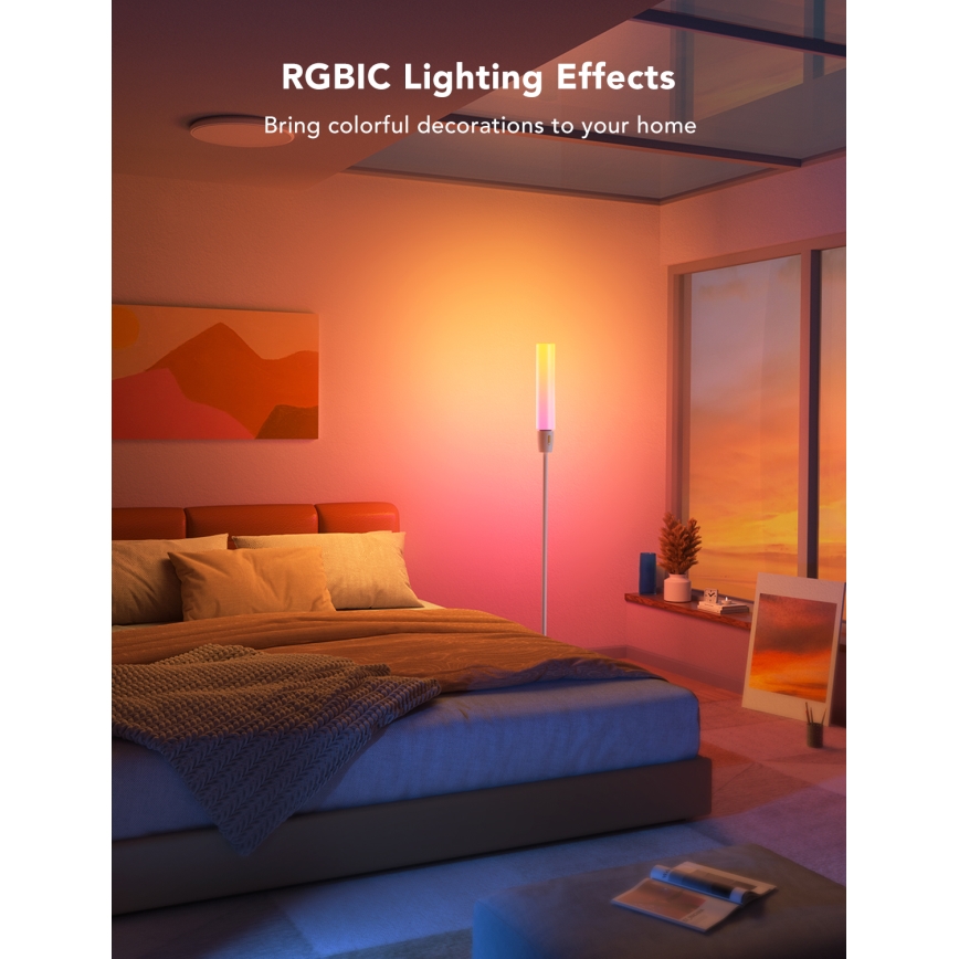 Govee - Lámpara de pie LED regulable CYLINDER SMART RGBICWW 2200-6500K