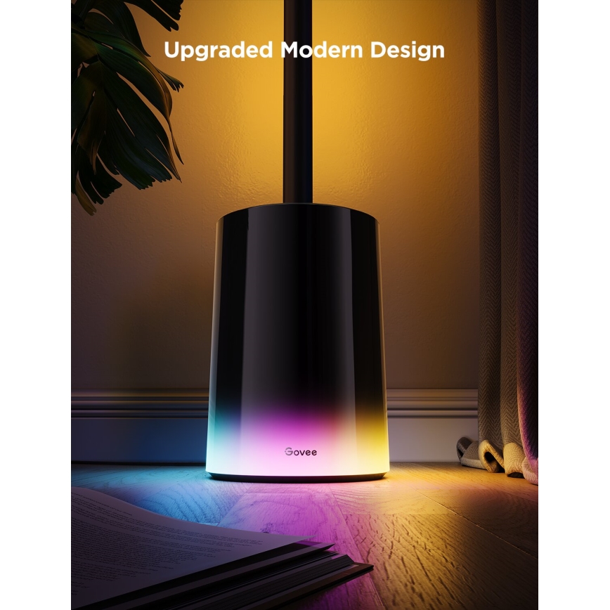 Govee - Lámpara LED de pie Inteligente MATTER LED RGBICWW 2200-6500K Wi-Fi + control remoto