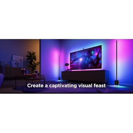 Govee - Lámpara LED de pie Inteligente MATTER LED RGBICWW 2200-6500K Wi-Fi + control remoto