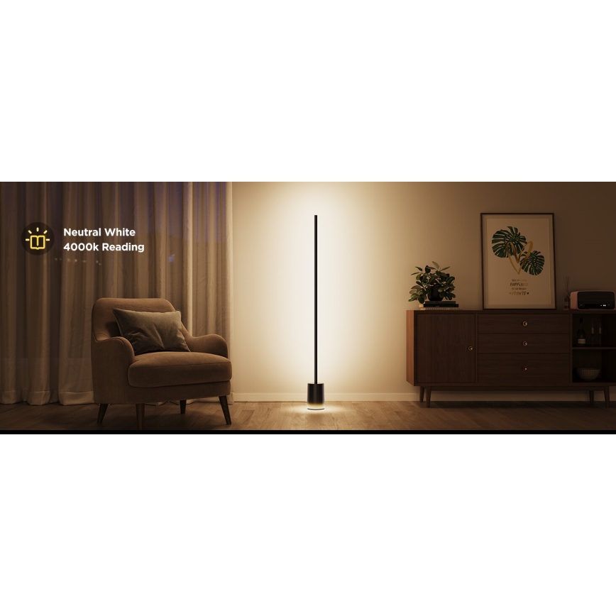 Govee - Lámpara LED de pie Inteligente MATTER LED RGBICWW 2200-6500K Wi-Fi + control remoto