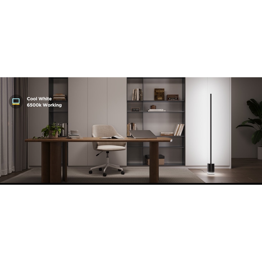 Govee - Lámpara LED de pie Inteligente MATTER LED RGBICWW 2200-6500K Wi-Fi + control remoto