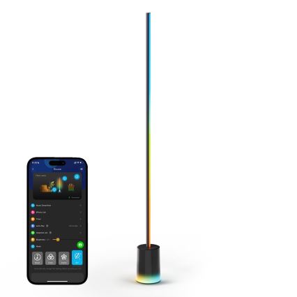 Govee - Lámpara LED de pie Inteligente MATTER LED RGBICWW 2200-6500K Wi-Fi + control remoto
