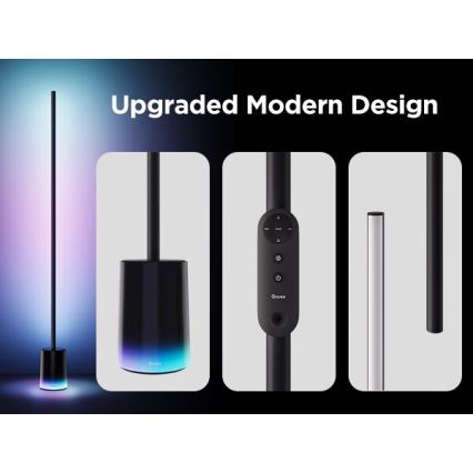 Govee - Lámpara LED de pie Inteligente MATTER LED RGBICWW 2200-6500K Wi-Fi + control remoto