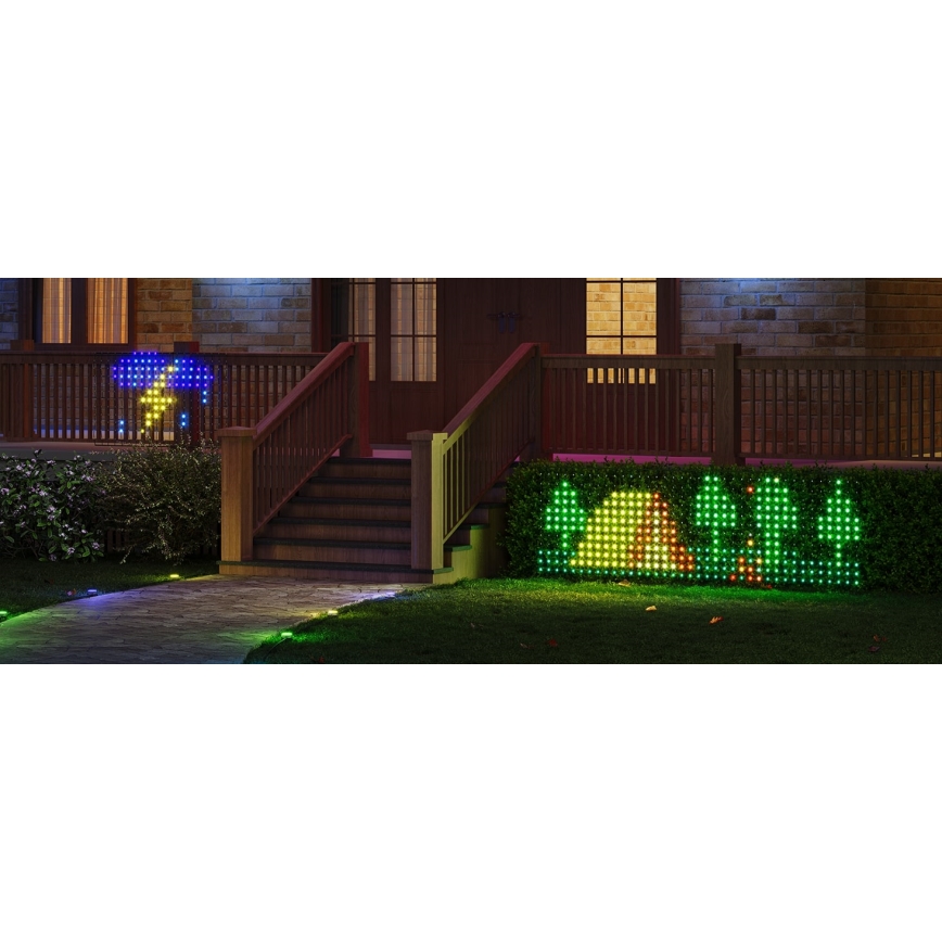 Govee - LED RGBIC Malla de iluminación exterior 143x85cm Wi-Fi Matter IP65