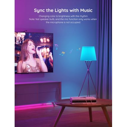 Govee - LED RGBWW Bombilla Inteligente E27/12W/230V 2700-6500K Wi-Fi