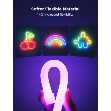 Govee - Neon 2 MATTER Tira LED plegable 3m RGBIC Wi-Fi IP67