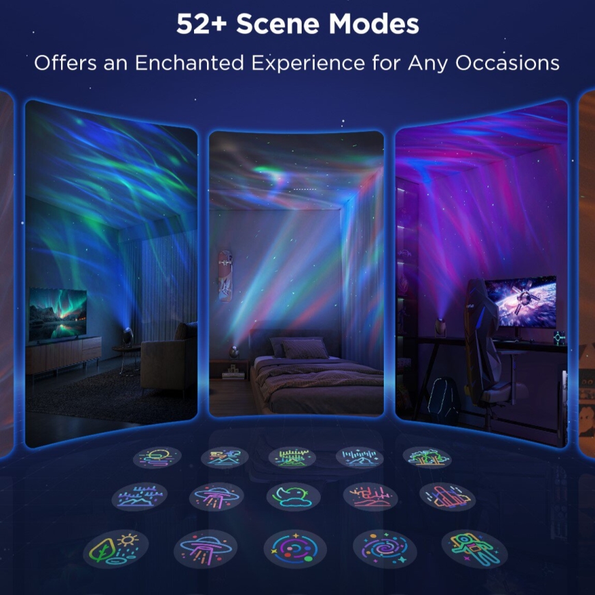 Govee - Proyector de luz Galaxy LED RGBW Wi-Fi Matter
