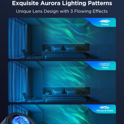 Govee - Proyector de luz Galaxy LED RGBW Wi-Fi Matter