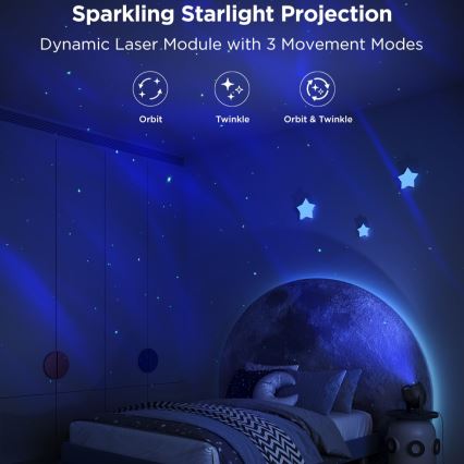 Govee - Proyector de luz Galaxy LED RGBW Wi-Fi Matter