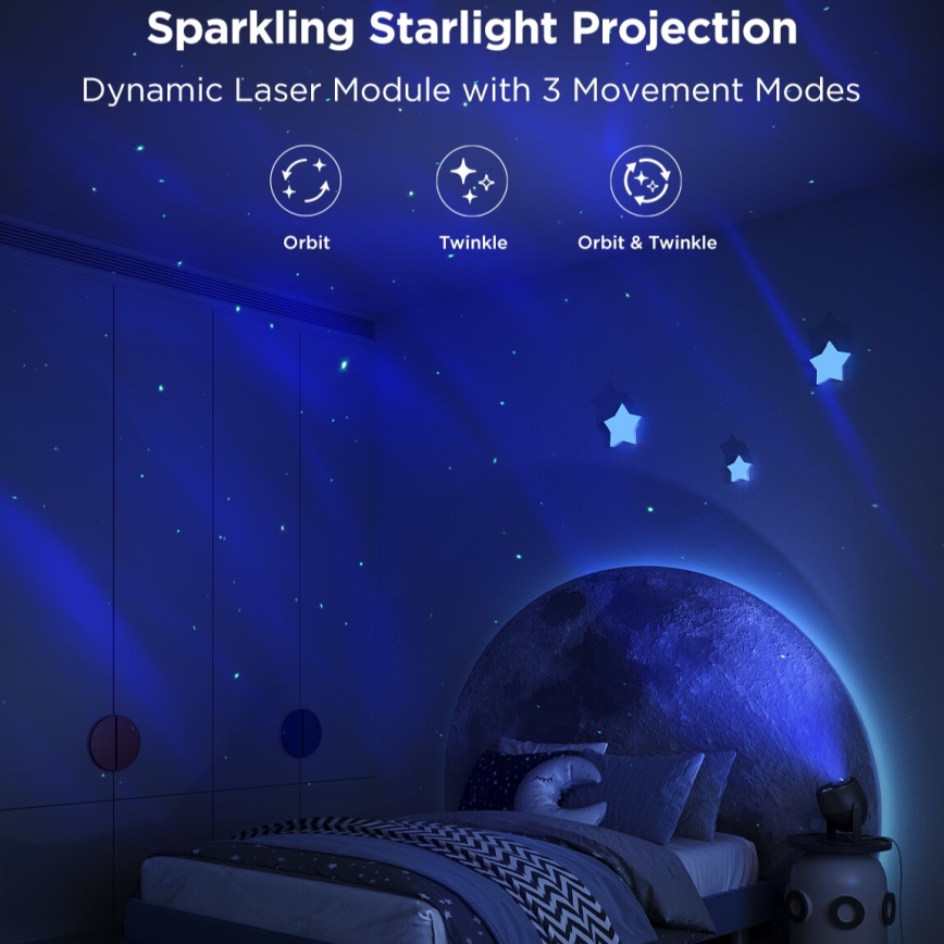Govee - Proyector de luz Galaxy LED RGBW Wi-Fi Matter