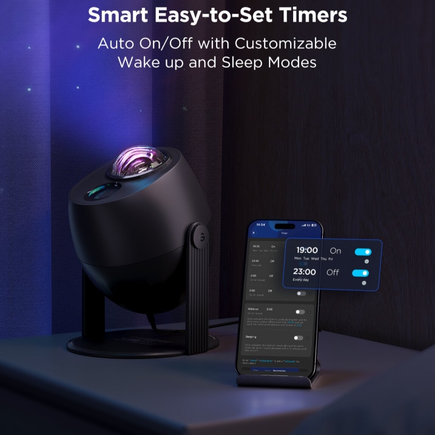 Govee - Proyector de luz Galaxy LED RGBW Wi-Fi Matter