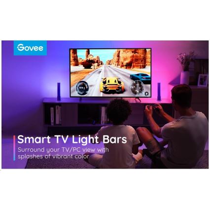 Govee - SET 2x Flow Plus SMART LED TV y Gaming - RGBICWW Wi-Fi