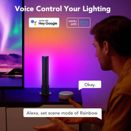 Govee - SET 2x Flow Plus SMART LED TV y Gaming - RGBICWW Wi-Fi