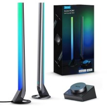 Govee - SET 2x Smart Gaming Wi-Fi LED RGBIC Panely + Smart Dual + control remoto