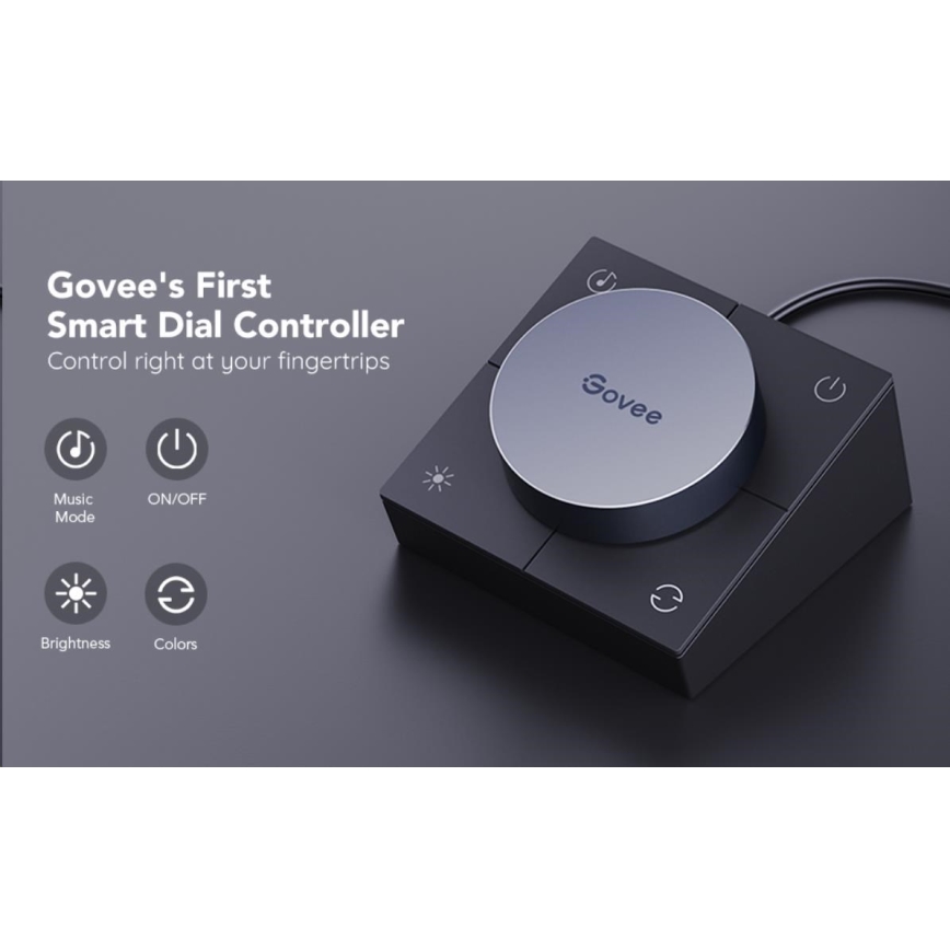 Govee - SET 2x Smart Gaming Wi-Fi LED RGBIC Panely + Smart Dual + control remoto