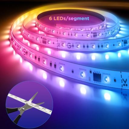 Govee - Tira de luz LED RGBWWIC regulable de extensión Strip Light 2 Pro de 1 m Wi-Fi Matter