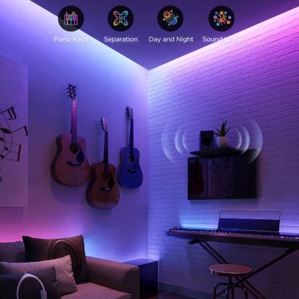Govee - Tira de luz LED RGBWWIC regulable de extensión Strip Light 2 Pro de 1 m Wi-Fi Matter