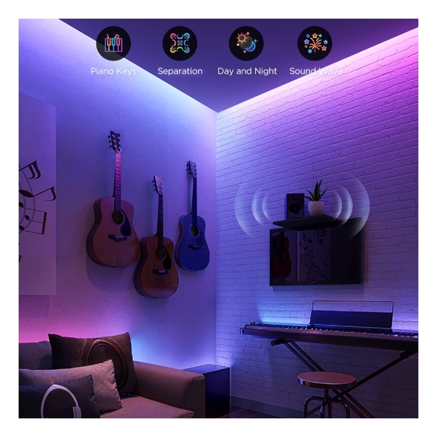 Govee - Tira de luz LED RGBWWIC regulable de extensión Strip Light 2 Pro de 1 m Wi-Fi Matter