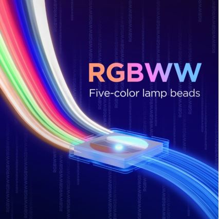Govee - Tira de luz LED RGBWWIC regulable de extensión Strip Light 2 Pro de 1 m Wi-Fi Matter