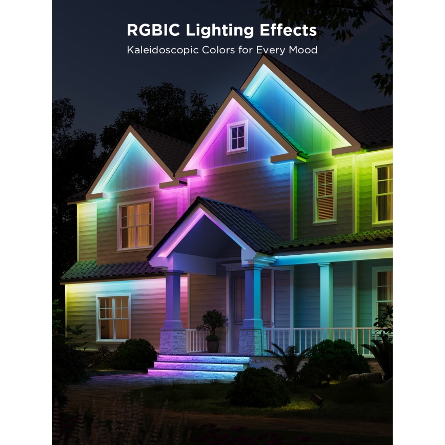 Govee - Tira LED exterior PRO SMART RGBICWW 10m Wi-Fi IP65